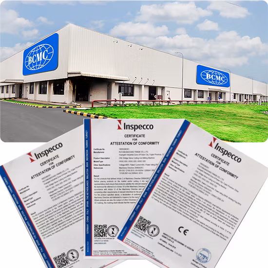 Bcmc Bcpc-3319 Series Multifunctional Bridge Saw 3 Axis Interpolated Granite Stone CNC Processing Center Machine in Us Ca Ru Asia