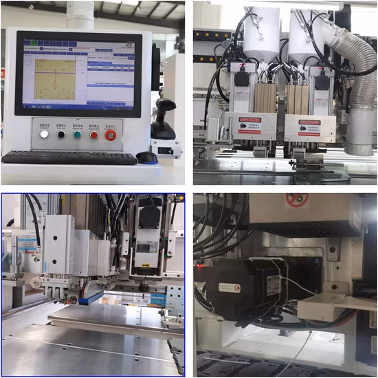 Woodworking Six Sides Automatic Cabine Panel Hole Drilling CNC Boring Machine
